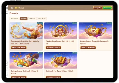 Promocje kasynowe BetHall Casino Promocje kasynowe